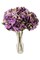 17.75" Artificial Purple Hydrangea Stem with 8" Bloom – Lifelike